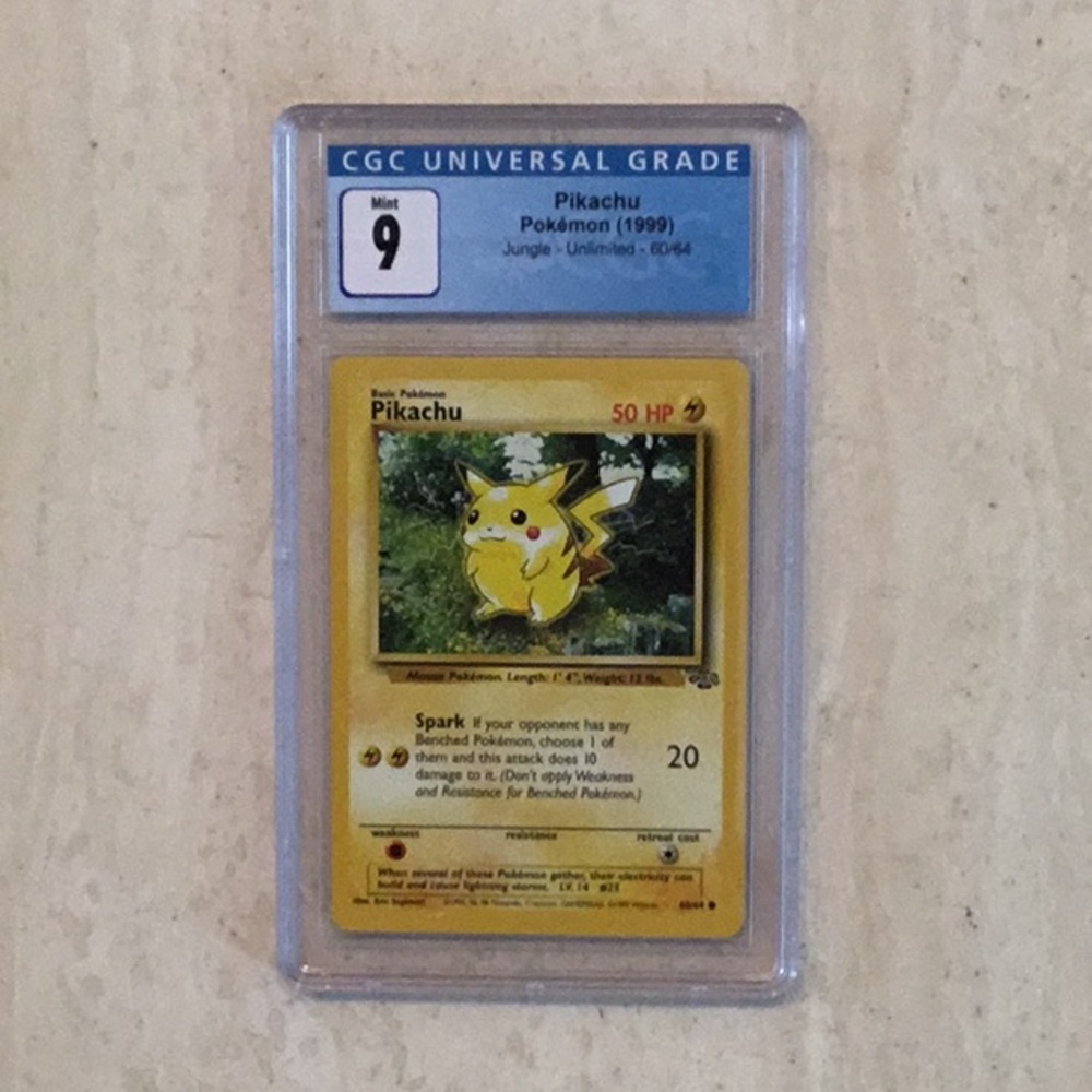 Pokemon Pikachu 60/64 Jungle 1999 CGC 9 - Picture 2 of 7